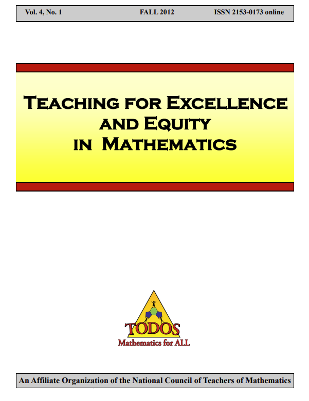 					View Vol. 4 No. 1 (2012): Teaching for Excellence and Equity in Mathematics (TEEM)
				