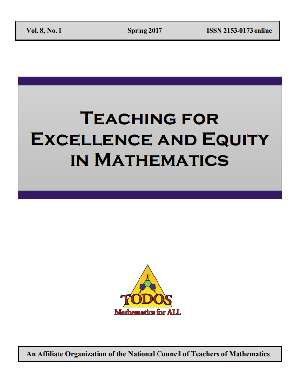					View Vol. 8 No. 1 (2017): Teaching for Excellence and Equity in Mathematics (TEEM)
				