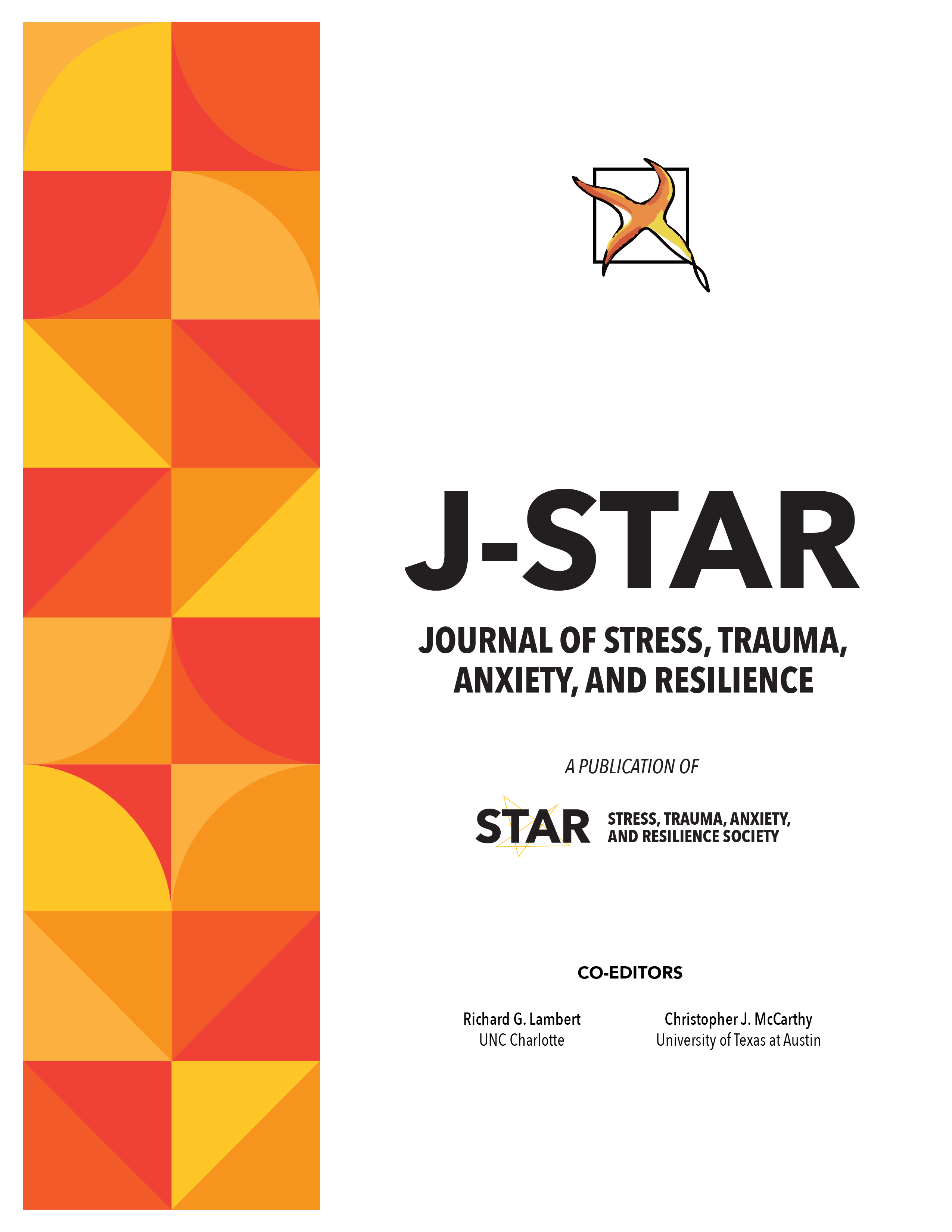 JSTAR cover with graphical circle shapes