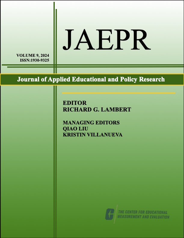 					View Vol. 9 No. 2 (2024): Teacher Licensure Exams and Teacher Effectiveness:  Do edTPA scores predict beginning teacher effectiveness?
				